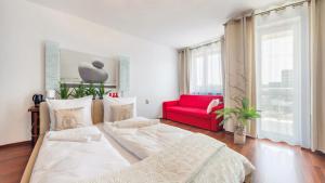 Postel nebo postele na pokoji v ubytování DIVA SPA 729 blizko morza