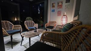 Istumisnurk majutusasutuses Relais des Vosges