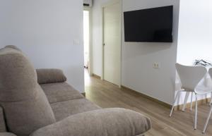 TV a/nebo společenská místnost v ubytování Alen de Louro - Apartamento 6 Ximpron