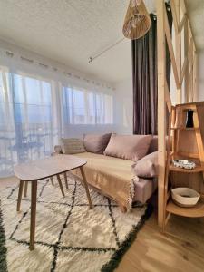 Posezení v ubytování Appartement Hyper Cosy - Vue mer panoramique 180