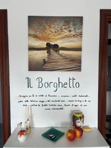 マルツァメミにあるHouse al borghettoの塀の絵