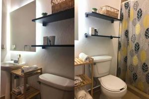 Koupelna v ubytování Departamento a 5 mins de Polanco + 10 fotografií