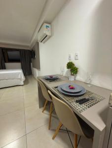 Posezení v ubytování Manaira Apart-Hotel Confort