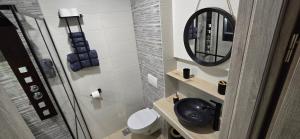 Koupelna v ubytování Apartma Minka