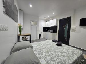Dapur atau dapur kecil di 2 Studio Cosy Wifi a Meulan +15 gambar