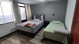 Katil atau katil-katil dalam bilik di Departamento amplio en Arequipa 1er Piso