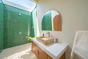 Koupelna v ubytování Villa Mahadevi