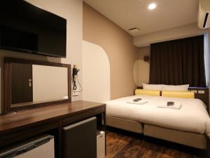 Postel nebo postele na pokoji v ubytování RE Hotel 谷町9丁目2 + 37 fotografií