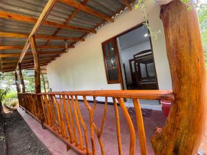 Balkón nebo terasa v ubytování Sigiri Village Vibe Hostel