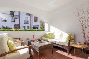 Posezení v ubytování San Pedro beachside apartment
