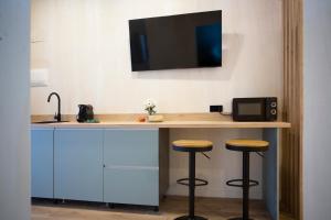 Kuchyň nebo kuchyňský kout v ubytování Nomad Haux Mestalla Room 101