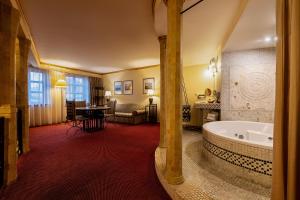 Koupelna v ubytování Hotel Hoffmeister