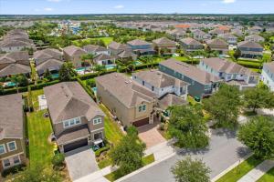 an aerial view of a residential neighborhood with houses at GREAT HOUSE Near Disney, Private Pool in Orlando