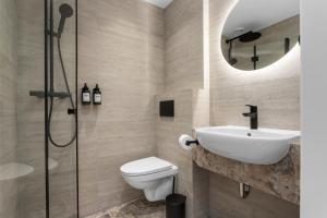 Koupelna v ubytování Alva Hotel Brautarholt