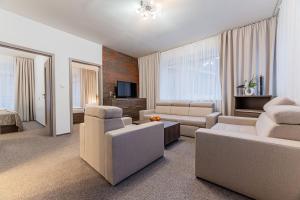 A seating area at Hotel Hrabovo
