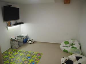 a room with a flat screen tv on a wall at Cihlarka 303 in Černý Dŭl