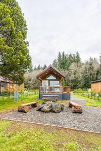 Zahrada ubytování Rainforest Tiny Home Retreat 29
