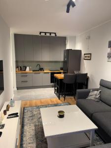 Χώρος καθιστικού στο Apartament Grunwaldzka