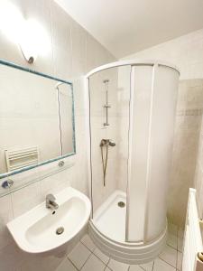 Koupelna v ubytování Apartmány Aurelius