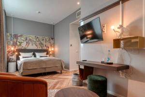 Ένα ή περισσότερα κρεβάτια σε δωμάτιο στο Vienna House Easy by Wyndham Hamburg Bergedorf