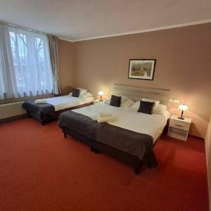 Postel nebo postele na pokoji v ubytování Hotel Unicornis