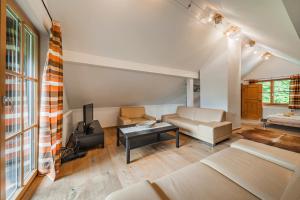 Posteľ alebo postele v izbe v ubytovaní Dachstein Chalet Goisern