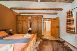 Posteľ alebo postele v izbe v ubytovaní Dachstein Chalet Goisern