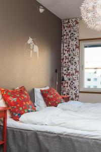 Postelja oz. postelje v sobi nastanitve Hotell Fridhemsgatan