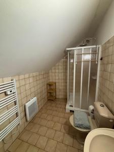 Koupelna v ubytování Penzion Breuer