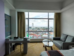Predel za sedenje v nastanitvi Meritz Hotel