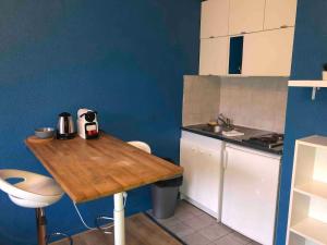 Η κουζίνα ή μικρή κουζίνα στο BnGo I Le Cosy I 2 personnes, Gare Perrache, Place Bellecour, Hypercentre Lyon