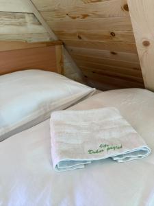 Postel nebo postele na pokoji v ubytování Vila Dobar Pogled
