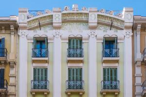 a facade of a building with balconies at SERHS Carlit Boutique Hotel in Barcelona