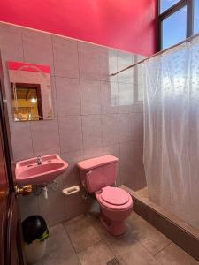 Koupelna v ubytování La Casa Ambateña