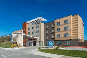 a rendering of a hospital building at Fairfield by Marriott Inn & Suites Kansas City at The Legends in Kansas City
