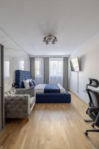 Posezení v ubytování EA- Design Apartment nähe Hauptplatz
