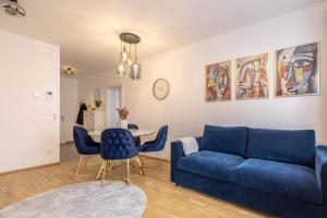 Posezení v ubytování EA- Design Apartment nähe Hauptplatz
