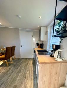 Kuchyň nebo kuchyňský kout v ubytování Ferienwohnung Familie Kluge + 4 fotografie