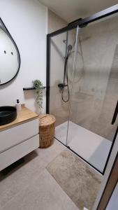 Koupelna v ubytování Appartement Manieldi - Golfe de St-Tropez