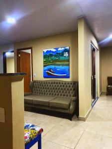 Et opholdsområde på Tranquilidade Absoluta Perto do Mar e Shopping