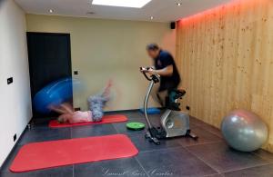 Fitness centrum a/nebo fitness zařízení v ubytování B&B Les Épis