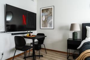 Postel nebo postele na pokoji v ubytování Guestly Homes - Modern Studio Apt