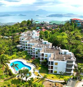 an aerial view of a resort at Lakeview suites condo in Tagaytay