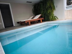Bazén v ubytování Inter Paulista - Flat Hotel nebo v jeho okolí