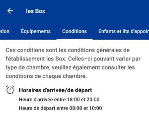 a screenshot of a cell phone with a list of documents at les Box chambre d'hôtes in Figeac