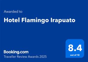 una schermata della homepage dell'hotel Flamingoipedia di Hotel Flamingo Irapuato a Irapuato