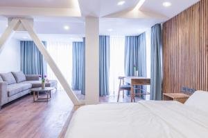 Voodi või voodid majutusasutuse 9ine Thamel Hotel toas