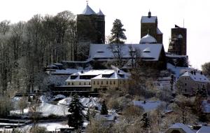 Burghotel Stolpen v zimě + 36 fotografií