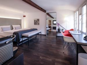 Kuchyň nebo kuchyňský kout v ubytování Arthotel Heidelberg