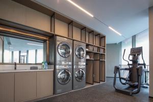 Fitness centrum a/nebo fitness zařízení v ubytování Wanda Moments, Suzhou Science and Technology Town